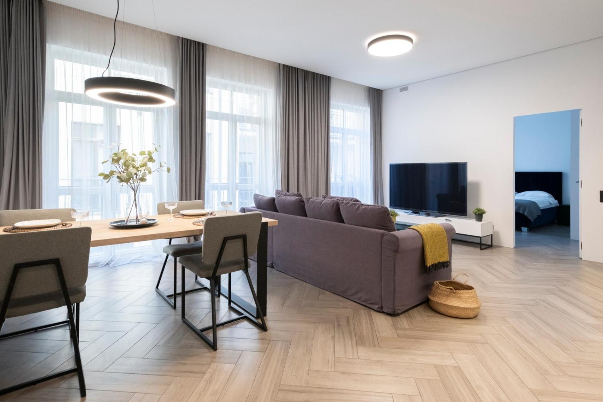 Cohost I Oldtown 60M2 Apt W-Garage Parking, Balcony & Self Check-In VNO Eksteriør bilde