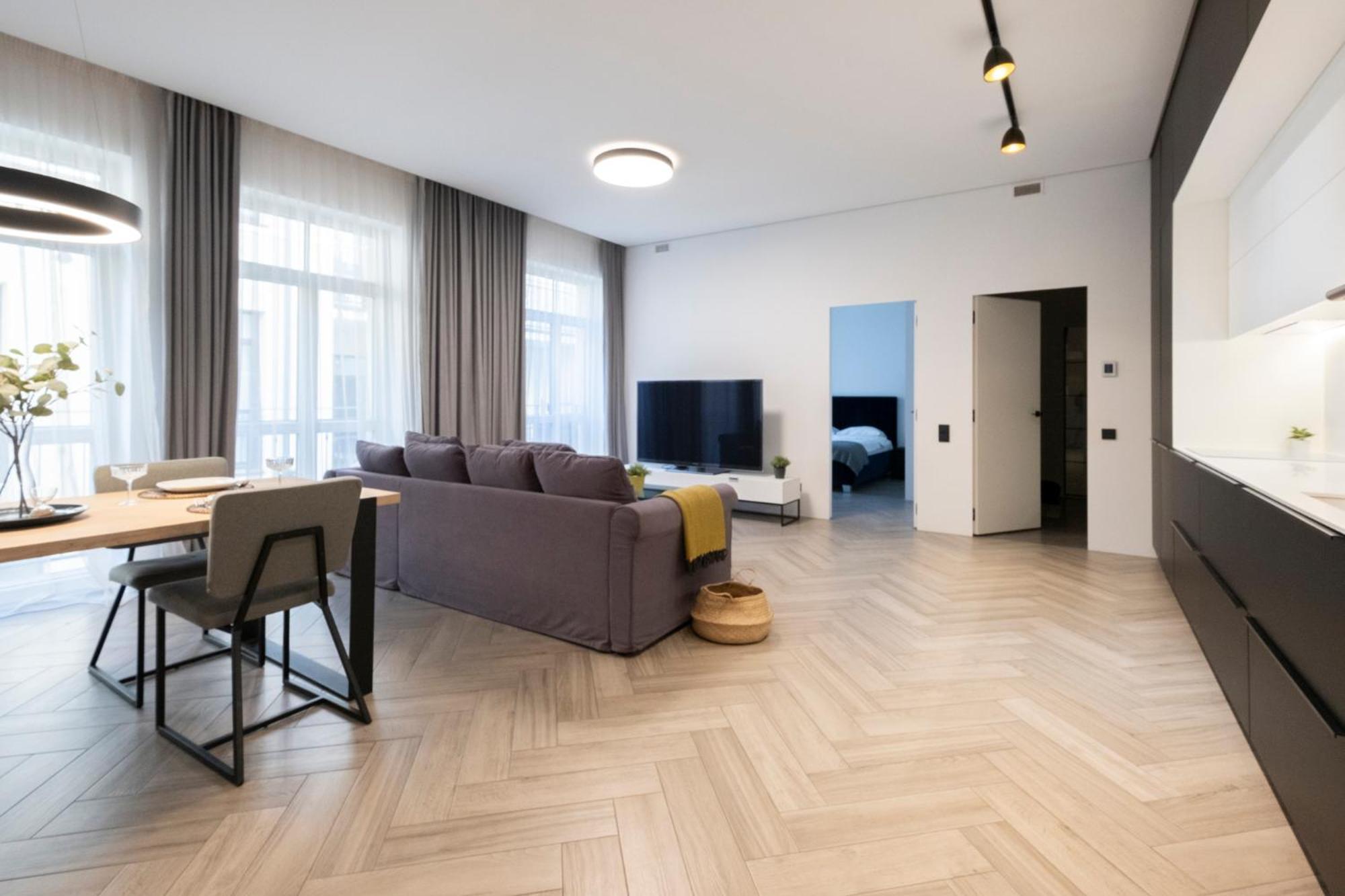 Cohost I Oldtown 60M2 Apt W-Garage Parking, Balcony & Self Check-In VNO Eksteriør bilde